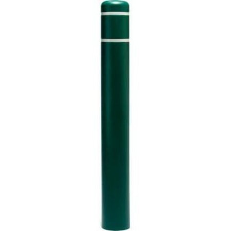 POST GUARD Post Guard¬Æ Bollard Cover, 4-1/2"Dia. X 52"H, Green W/White Tape CL1385S